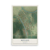 Map of Metcalfe, Mississippi, 12 x 18 inch unframed archival matte print