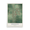 Map of Mound Bayou, Mississippi, 12 x 18 inch unframed archival matte print
