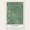 Nellieburg, Mississippi map print, the full design