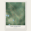 New Hamilton, Mississippi map print, the full design
