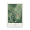 Map of Pace, Mississippi, 12 x 18 inch unframed archival matte print