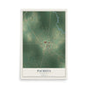 Map of Pachuta, Mississippi, 12 x 18 inch unframed archival matte print