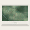 Pheba, Mississippi map print, the full design