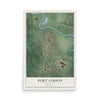 Map of Port Gibson, Mississippi, 12 x 18 inch unframed archival matte print