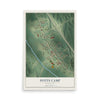 Map of Potts Camp, Mississippi, 12 x 18 inch unframed archival matte print