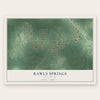 Rawls Springs, Mississippi map print, the full design