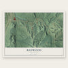 Redwood, Mississippi map print, the full design