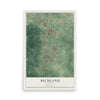 Map of Richland, Mississippi, 12 x 18 inch unframed archival matte print