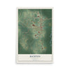 Map of Richton, Mississippi, 12 x 18 inch unframed archival matte print
