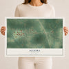 Map of Scooba, Mississippi, 12 x 18 inch unframed archival matte print