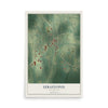 Map of Sebastopol, Mississippi, 12 x 18 inch unframed archival matte print