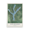 Map of Snow Lake Shores, Mississippi, 12 x 18 inch unframed archival matte print