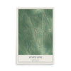 Map of State Line, Mississippi, 12 x 18 inch unframed archival matte print