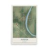 Map of Sumner, Mississippi, 12 x 18 inch unframed archival matte print
