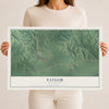 Map of Taylor, Mississippi, 12 x 18 inch unframed archival matte print