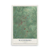 Map of Waynesboro, Mississippi, 12 x 18 inch unframed archival matte print