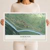 Map of Alberton, Montana, 12 x 18 inch unframed archival matte print