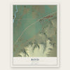 Boyd, Montana map print, the full design