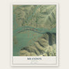 Brandon, Montana map print, the full design