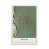 Map of Bridger, Montana, 12 x 18 inch unframed archival matte print