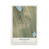 Map of Broadview, Montana, 12 x 18 inch unframed archival matte print