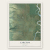 Carlton, Montana map print, the full design