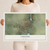 Map of Chester, Montana, 12 x 18 inch unframed archival matte print
