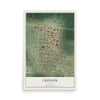 Map of Chinook, Montana, 12 x 18 inch unframed archival matte print