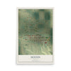 Map of Denton, Montana, 12 x 18 inch unframed archival matte print