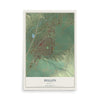 Map of Dillon, Montana, 12 x 18 inch unframed archival matte print