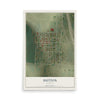 Map of Dutton, Montana, 12 x 18 inch unframed archival matte print