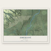 Emigrant, Montana map print, the full design