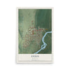 Map of Ennis, Montana, 12 x 18 inch unframed archival matte print