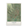 Map of Fairview, Montana, 12 x 18 inch unframed archival matte print