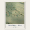 Fords Creek Colony, Montana map print, the full design