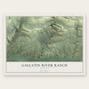 Gallatin River Ranch, Montana map print, the full design