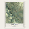 Garrison, Montana map print, the full design