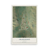 Map of Grass Range, Montana, 12 x 18 inch unframed archival matte print