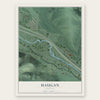 Haugan, Montana map print, the full design