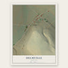 Helmville, Montana map print, the full design