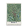 Map of Kalispell, Montana, 12 x 18 inch unframed archival matte print
