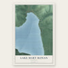 Lake Mary Ronan, Montana map print, the full design