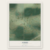 Nibbe, Montana map print, the full design