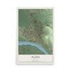 Map of Plains, Montana, 12 x 18 inch unframed archival matte print