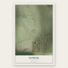 Power, Montana map print, the full design