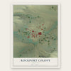 Rockport Colony, Montana map print, the full design