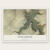 Sand Coulee, Montana map print, the full design