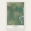 Silesia, Montana map print, the full design