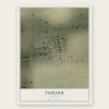Turner, Montana map print, the full design