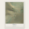 Utica, Montana map print, the full design